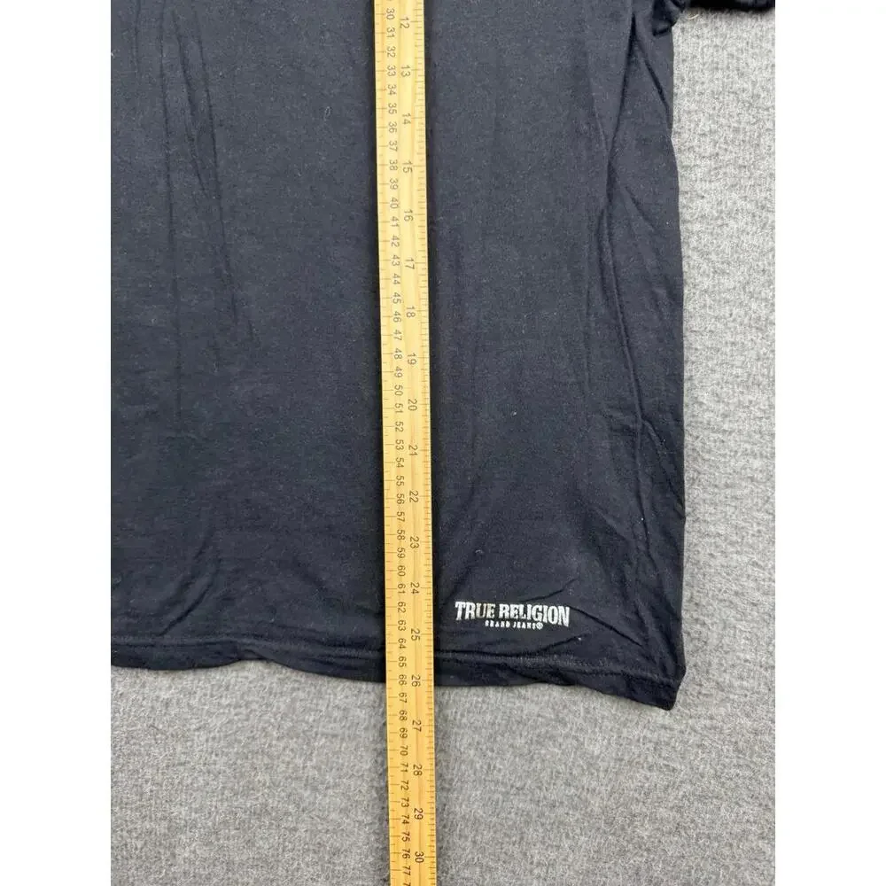 True Religion Black Cotton‎ T-Shirt Size Extra Large